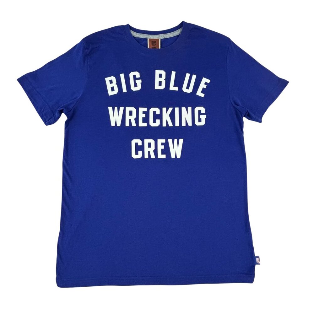 Nike NFL Men's New York Giants "Big Blue Wrecking Crew" Blue Tee in Size Large